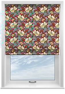 Art Deco, Cherry - Twist&Fit Roman Blind
